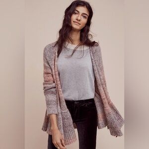Anthropologie Cody Peplum Cardigan by Knitted & Knotted